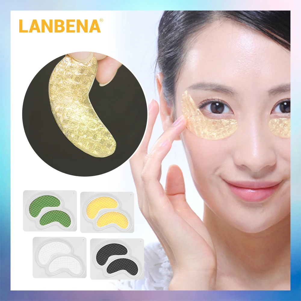 

LANBENA Eye Mask Eye Patch Collagen 24K Gold Crystal Mask Collagen Moisturizing Anti Aging Wrinkle Remove Dark Circles Eye Care