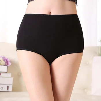 

Plus Size Women Panties Underwear Physiological Menstrual Cotton Breathable Period Leak Proof High Waist Warm Female Briefs