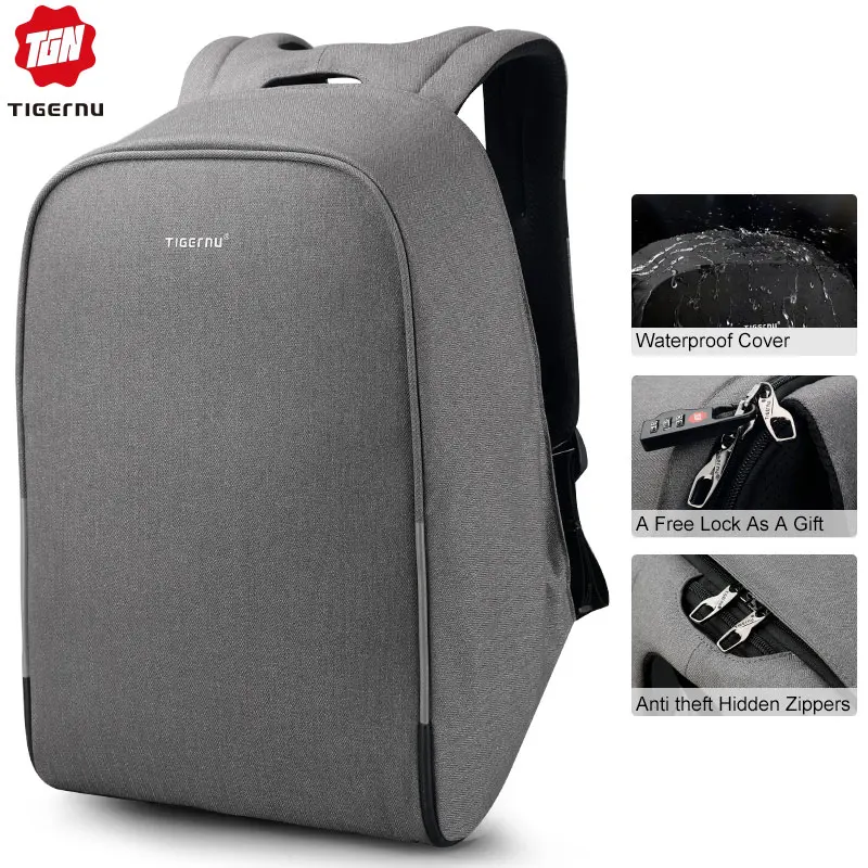 Продажа Tigernu Модные непромокаемые Anti theft USB 15,6
