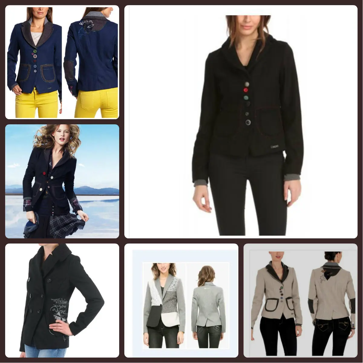 

Spanish Lady D lost wool suit jacket cashmere multi-style embroidered warm coat slim embroidered lapel suit