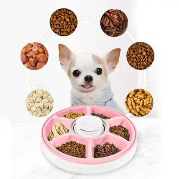 

Automatic Pet Feeder Timing Feeder 6 Meal Pet Dry Food Dispenser Dish Feed 24 Hours Timer for Dog Cat Pet Supplies