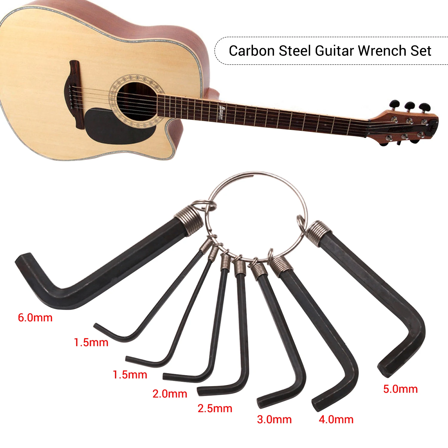 Набор гаечных ключей для гитары с шестигранным шестигранником Luthiers акустическая