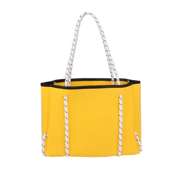 

Women Top-Handle Shoulder Bags Luxury Diving Fabric Neoprene Breathable Bag Shoulder Large-Capacity Brand Casual Tote Handbags