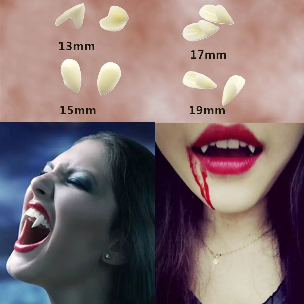 

Vampire Teeth Fangs Dentures Props Halloween Costume Props Party Favors Mask Holiday DIY Decorations horror adult for kids