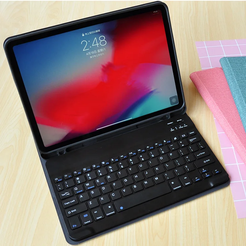 

Leather TPU Keyboard Cases for Ipad 2020 Bluetooth Keyboard Tablet Cover for Ipad Mini5 Pro 12.9 with Pen Slot