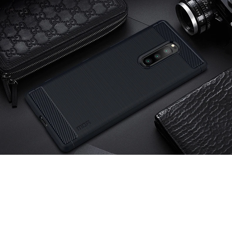Чехол для телефона Mofi для sony Xperia XZ4, компактный чехол из углеродного волокна, мягкий чехол из ТПУ для sony Xperia XZ4, задняя крышка, чехол для телефона