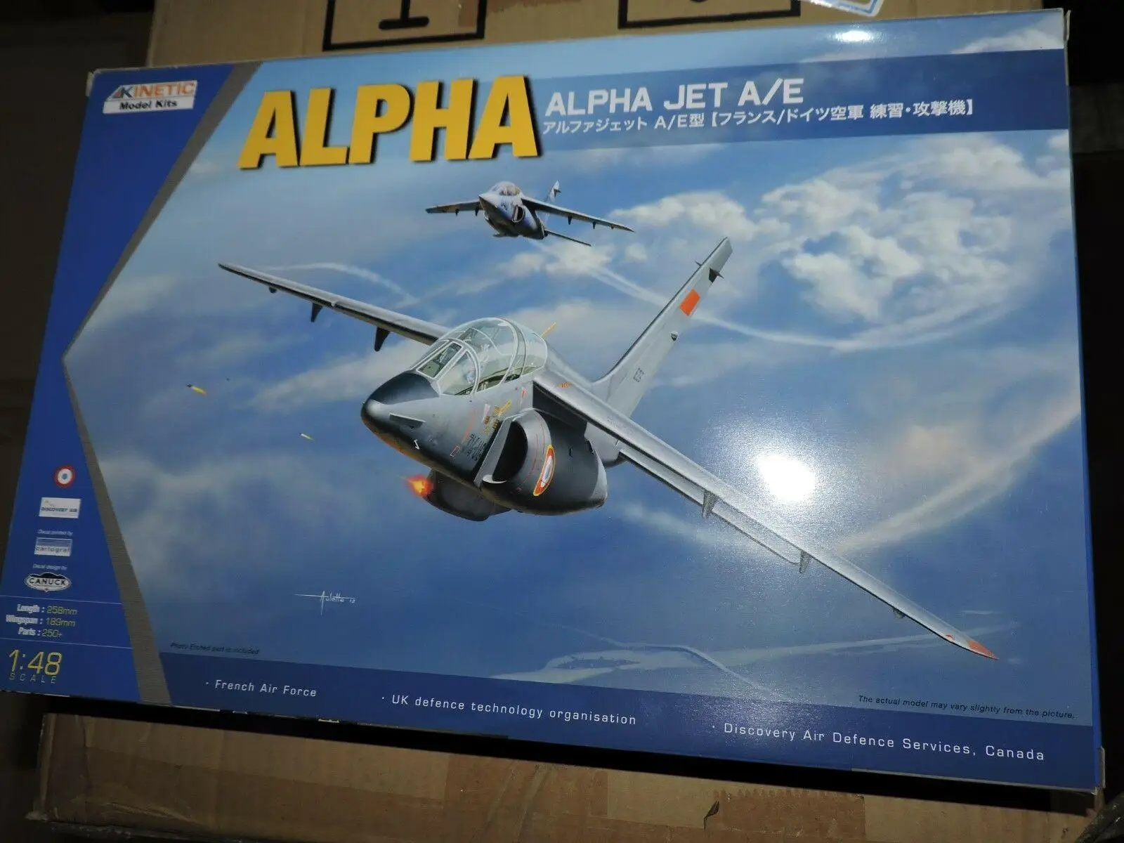 

KINETIC MODEL K48043 1:48 SCALE ALPH JET A/E KIT