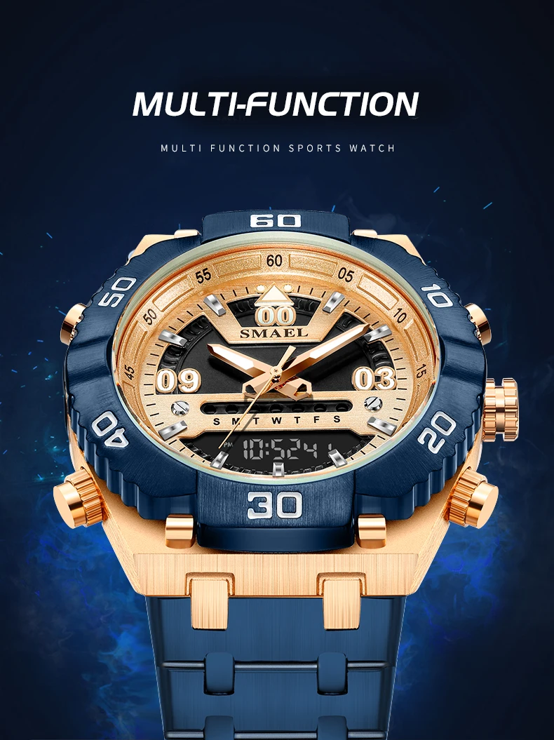 SMAEL Watch Male 2021 Sports Digital Watches Men Waterproof Steel Military Quartz Watch For Men Wristwatch Relogio Masculino SMAEL Watch Male 2021 Sports Digital Watches Men Waterproof Steel Military Quartz Watch For Men Wristwatch Relogio Masculino