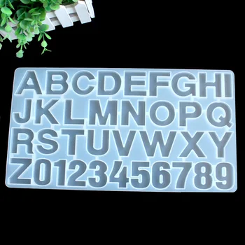 

Crystal drops English phonetic letters silicone mold DIY handmade jewelry resin digital pendant F143
