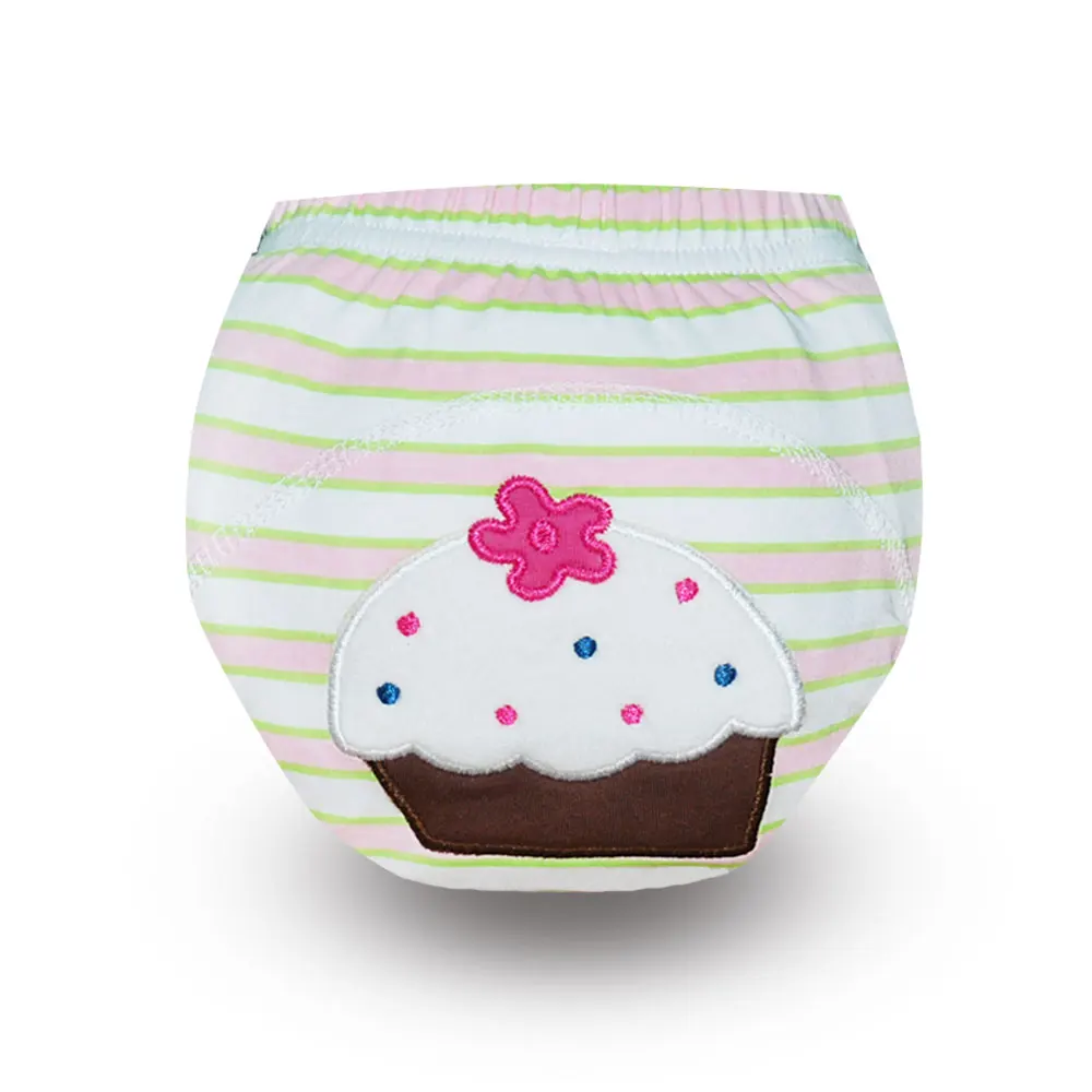 1pc Reusable Baby Kids Boys Girls Cotton Toilet Potty Training Pants Infant Cloth Diaper Nappies Washable Baby Panties Underwear - Цвет: Черный