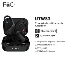 FiiO UTWS3 Bluetooth V5.0 aptX/TWS + Earbuds Hook MMCX/0.78mm Connector with Mic Support/30 Hours Playback and APP Control