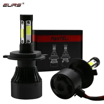 

EURS 2pcs X7 LED Car Headlights 100W 8000LM COB Auto Headlamp Bulbs H1 H4 H7 led H11 5202 9005 9006 9007 H13 Car Styling Lights