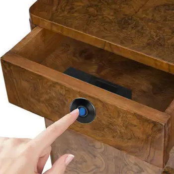 

Fingerprint Cabinet Lock digital Semiconductor Keyless Fingerprint Password Lock for Wardrobe Drawer Office Cabinet