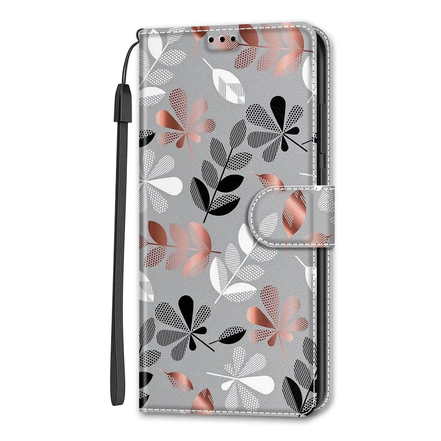 Etui Flip Leather Phone Cases For Samsung Galaxy S22 Ultra S21 Plus S20 FE S10 S9 S8 S7 Luxury Flower Pattern Wallet Cover Etui galaxy s22+ wallet case