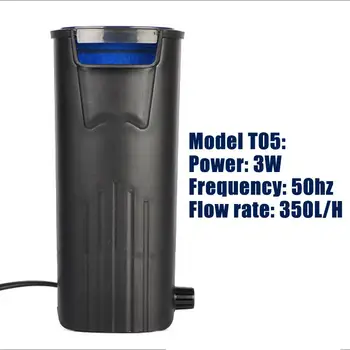 

Aquarium Turtle Low Water Filter Pump Fish Tank Hanging Waterfall Turtle Filter Pump Water Circulation for Fish Turtle Reptile