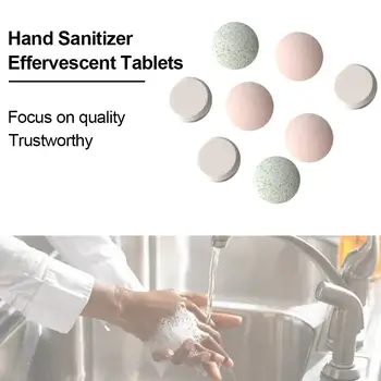 

10 Tablets + Bottle Disinfectant Hand Sanitizer Effervescent Tablets Germicidal With Rich Foam For Home Cleaning Hand Sanitizers