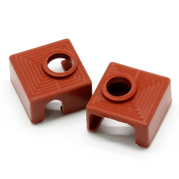 

2 PACK for 3D Printer Heater Block Silicone Cover MK7/MK8/MK9 Silicone Socks for Creality CR-10,10S,S4,S5 Anet A8 Heater Block
