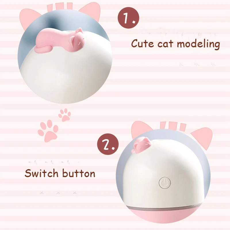 Комплект из 2 предметов, новинка, 220 мл Cat увлажнитель мини Usb Воздухоочистители распылением ароматерапевтического эфирного масла диффузор светодиодный ночной Светильник автомобильный освежитель воздуха распылитель, распылитель