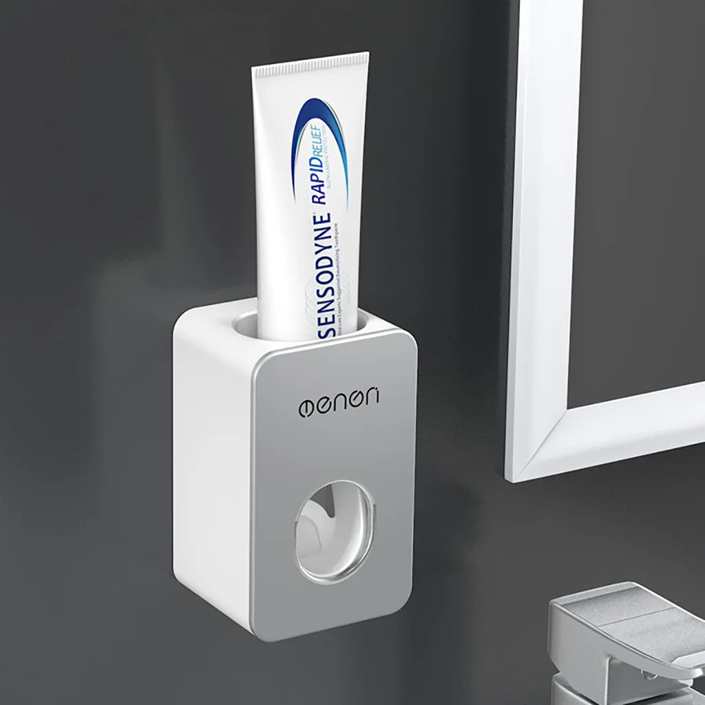 Автоматический диспенсер для зубной пасты, легко нажимаемый экструзионный инструмент, держатель для зубной пасты, настенный держатель для ванной комнаты