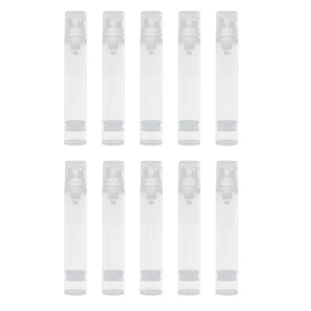 

10pcs Hot Empty Spray Bottle 15ml Transparent Cosmetics Plastic Travel Spray Bottle Perfume Atomizer Cosmetics Sub-Bottle