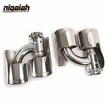 

Stainless Steel Car Exhaust Tips Muffler Tailpipe For Mercedes Benz W164 ML63 ML350 ML400 ML500 ML-Class Rear Pipe Dual Ends