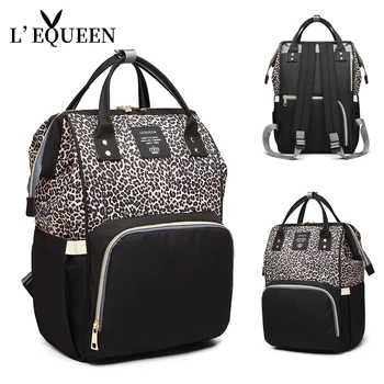 

LEQUEEN Fashion Mummy Maternity Diaper Bag Large Nursing Bag Travel Backpack Designer Stroller Baby Bag Baby Care Nappy Backpack
