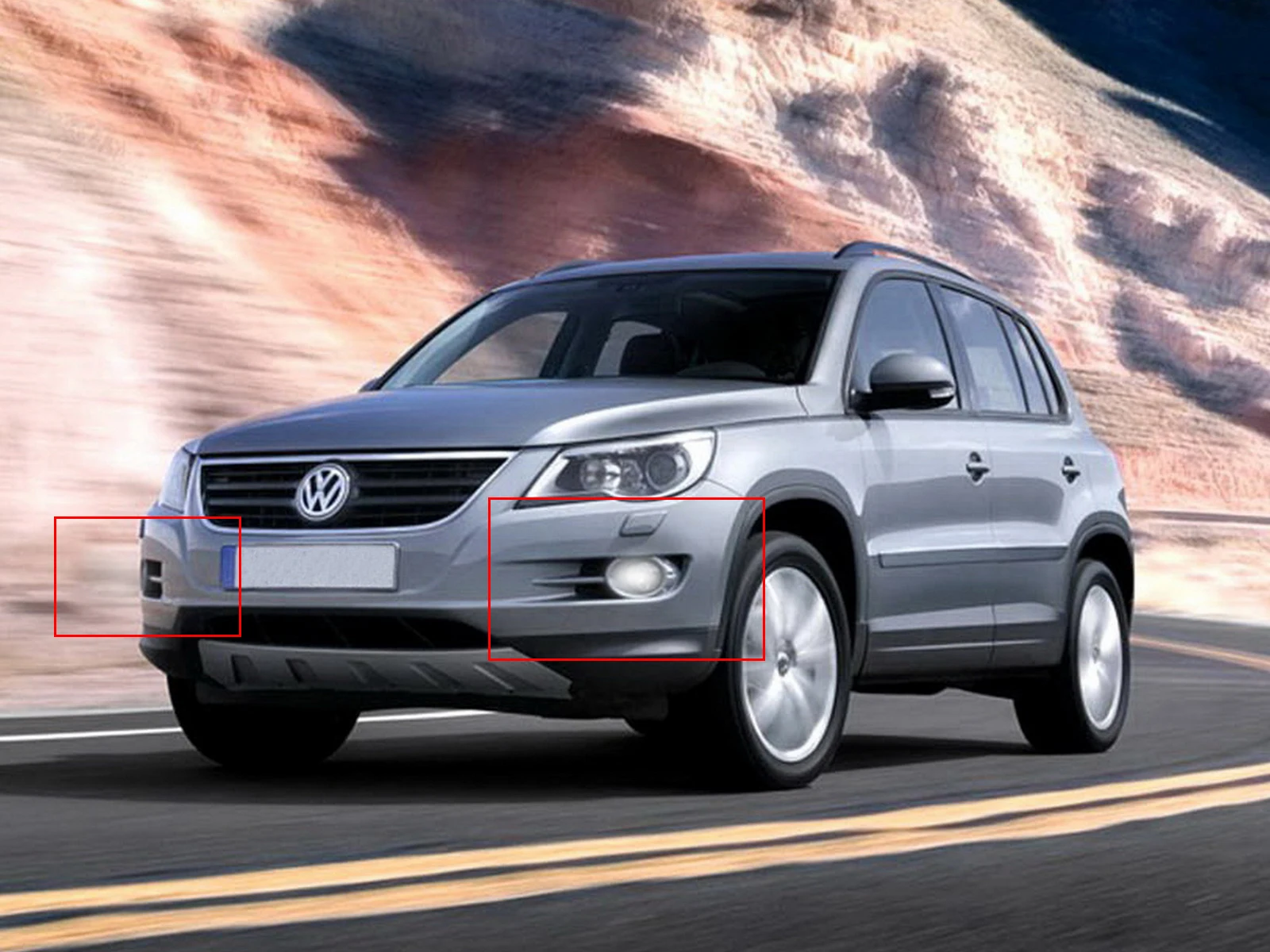 Для VW Golf MK5 GTI Caddy MK3 Tiguan CC EOS H11 светодиодный передний противотуманный светильник DRL 45 Вт L& R