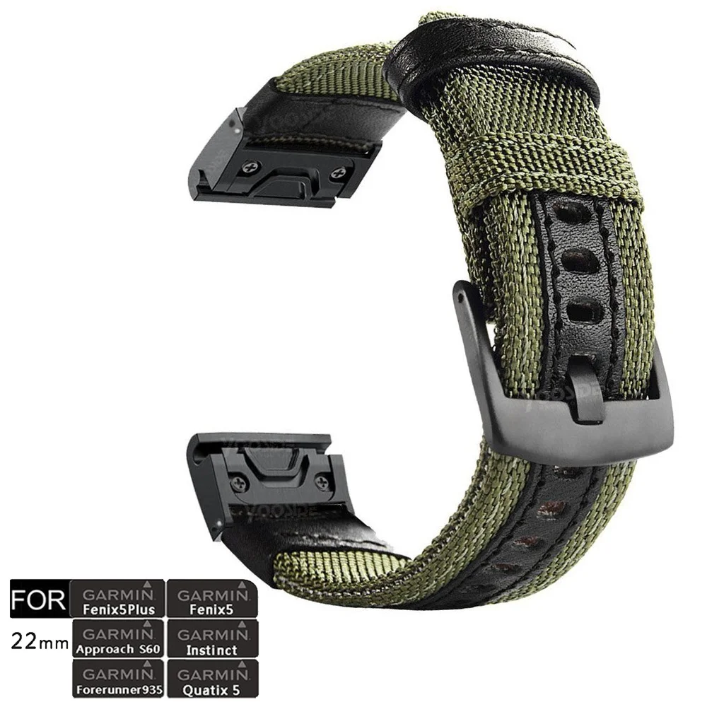 Браслет Fenix 6 Pro/Sapphire QuickFit 22 мм Note прочный ремешок для наручных часов Garmin 5X/Quatix