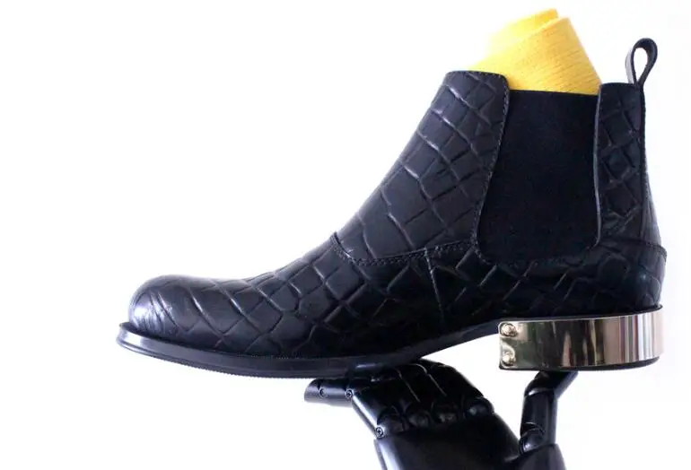 botines negros para hombre