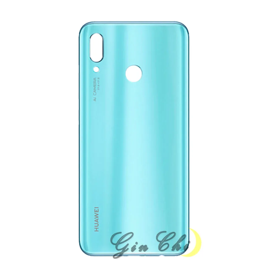 Huawei nova 3 Крышка батарейного отсека с камерой lensHousing задняя крышка для huawei nova 3 заменена huawei nova 3 Стеклянная Крышка батарейного отсека Дверь смартфон задняя крышка - Цвет: Blue no lens