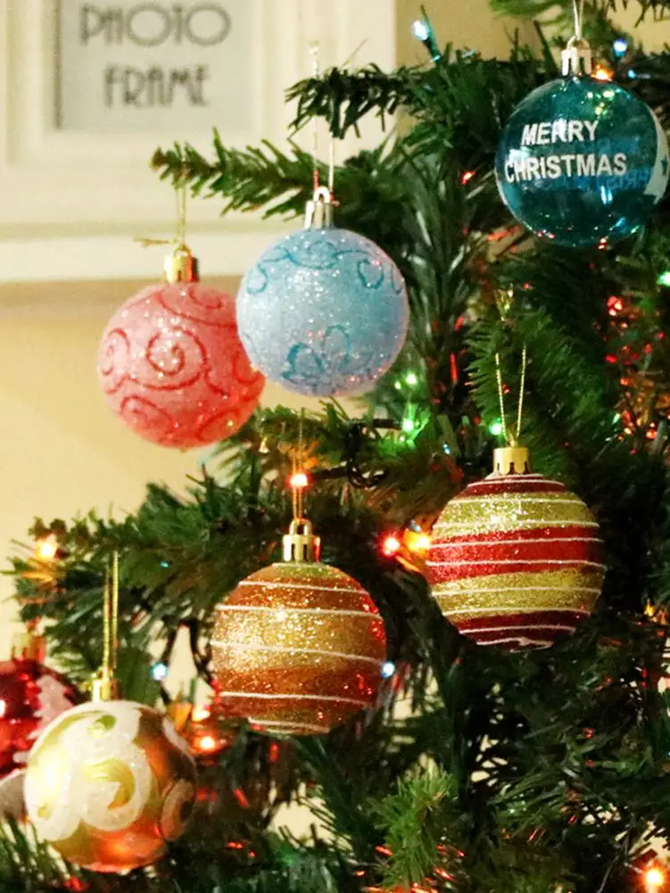 

Christmas Hanging Ball Painted Ball Party Supplies for Family Gathering Christmas Party Decoration