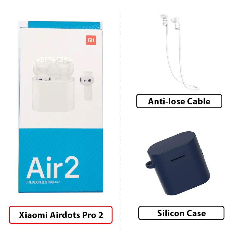 2 Add Cable DBlueC Новые Xiao mi Airdots Pro 2 mi True беспроводные наушники 2 TWS наушники Air 2 LHDC Tap управление Dual mi C ENC - Цвет: 2 Add Cable DBlueC