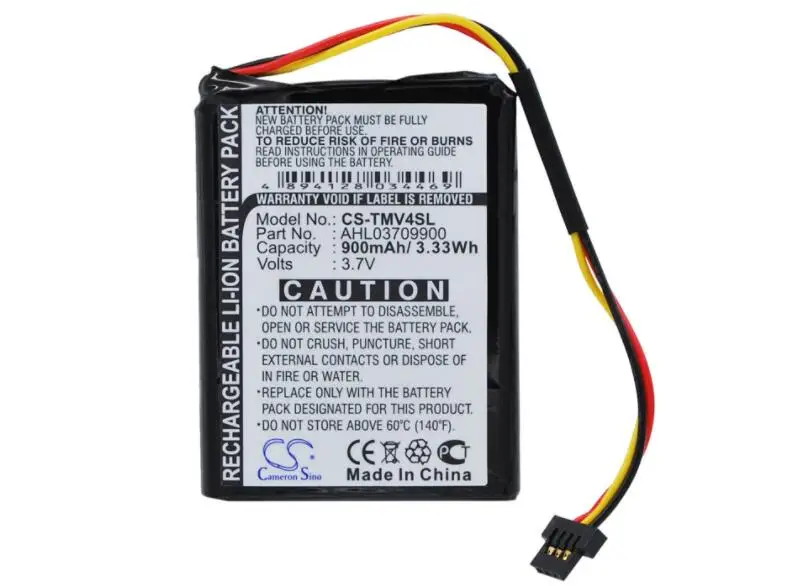 Cameron sino 900mah аккумулятор для TOMTOM 4EE0. 001,22 One V4 Assist Classic trafff AHL03709900 gps, аккумулятор для навигатора