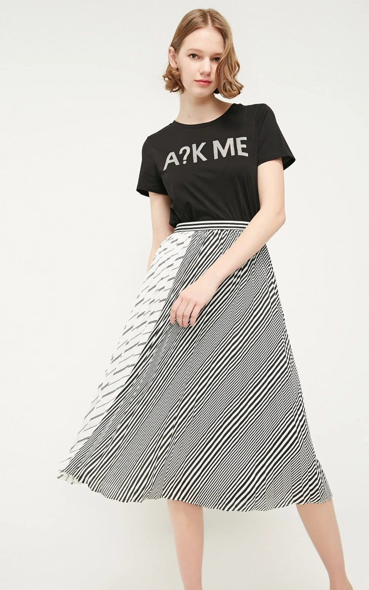 Vero Moda Женская Полосатая юбка средней длины | 319116558