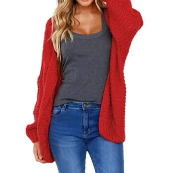 

Women Twist Knitted Winter Sweater Cardigan Casual Autumn Grey Cardigan Warm Autumn Winter Sweater Cardigan