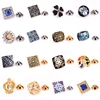 Brand new high quality enamel craft exquisite pattern crystal zircon Brooch men's Lapel Pin clothing backpack Badge ► Photo 1/6