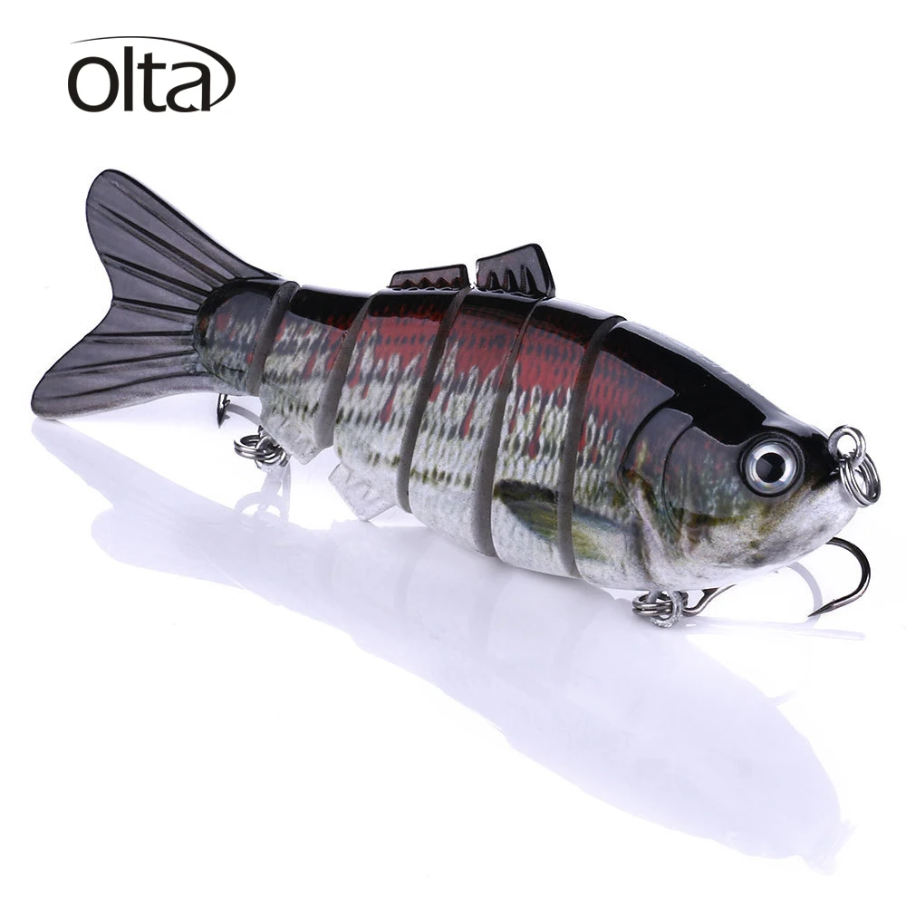 Olta 6 мульти сочлененный рыболовный оседающие приманки воблеры Swimbait isca