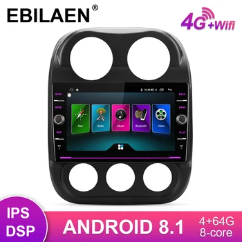 

Car DVD Multimedia player For Jeep Compass 2009-2016 2Din Car Android 8.1 Autoradio GPS Navigation Radio Cassette Recorder