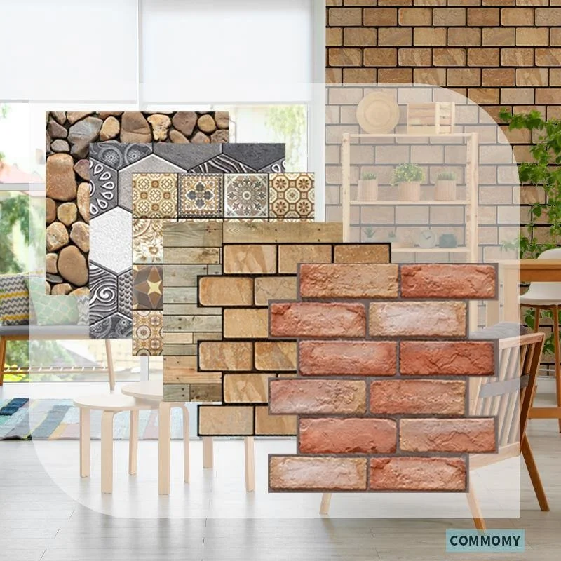 3D Peel And Stick Wall Tiles 10Pcs/Lot Diy Stone Pattern Wall Stickers Brick  Waterproof Wall Paper Kitchen Living Room _ - Aliexpress Mobile