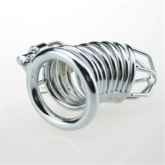 BDSM Penis Cock Ring Käfig mit Schloss 6