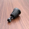 Punk Stainless Steel Black Plated "Helm Of Awe" And "Viking Vegvisir" Viking Rune Compass Bell Pendant 4