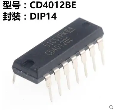 Новый оригинальный CD4012BE DIP 14 IC 50 шт./лот|Пульты ДУ| |