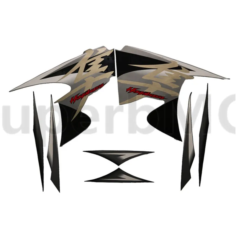 

Motorcycle Fairing Sticker Decal for Suzuki GSXR1300 Hayabusa 2008 2009 2010 2011 2012 3M Whole Car Decal Sticker