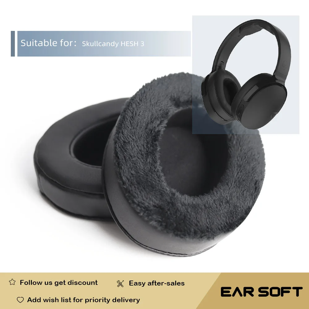 Cuscinetti Auricolari Di Ricambio Earsoft Per Skullcandy Hesh 3 Cuffie Auricolari Custodia Per Paraorecchie Accessori Per Custodie
