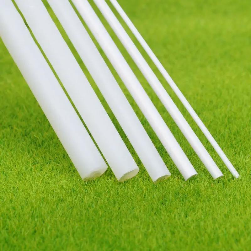 ABS plastic round rods for home house sand table model building stick making landscape architecture tool 1/5/25/50pcs miniature scenery material,model building kits