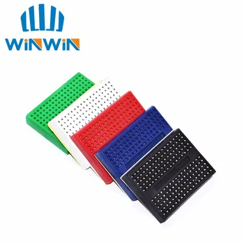 

Free Shipping wholesale 50pcs/lot SYB-170 Mini Solderless Prototype Experiment Test Breadboard 170 Tie-points 35*47*8.5mm