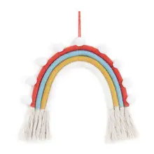 Baby Photo Props Nordic Home Weaving Color Pendant Rainbow Hand-woven Hanging E65D