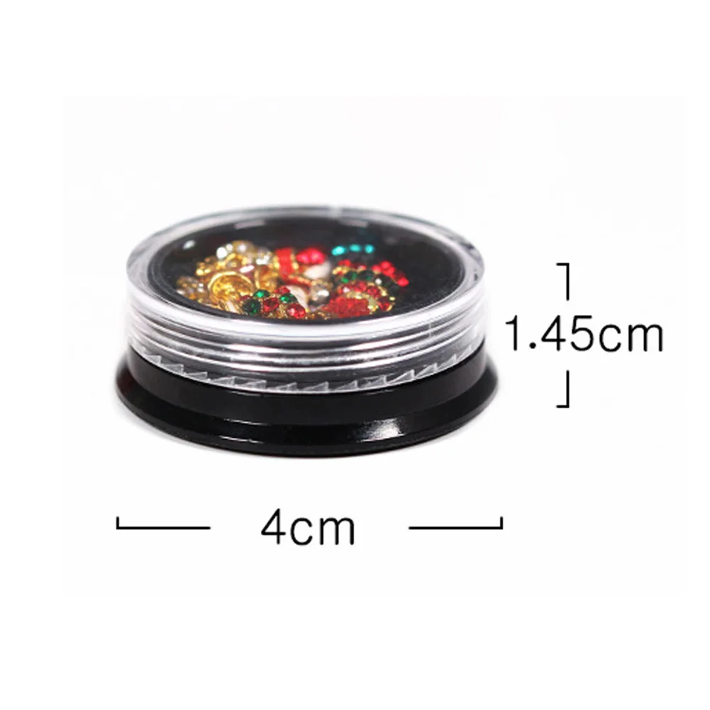 Christmas Style Rhinestone Nail Art Decoration 3D Tips Manicure Tool Nail Rhinestones Easy to apply on natural or artificial
