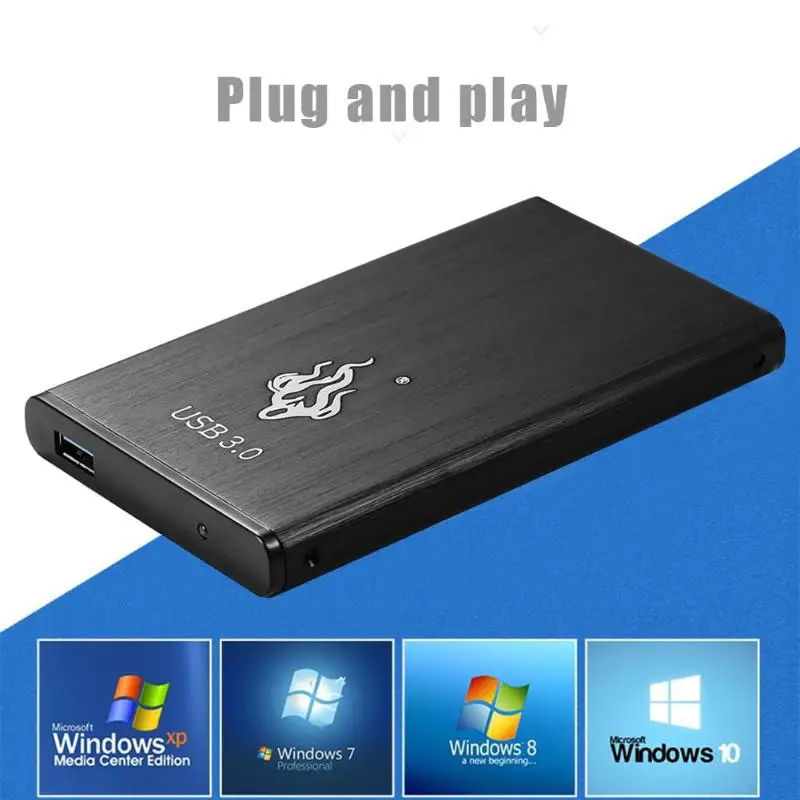 Портативный 2,5 дюймов HDD внешний жесткий диск USB 3,0 SATA III 500 Гб/1 ТБ/2 ТБ 2," SSD жесткий диск HD мобильного жесткого диска для настольного ПК ноутбука