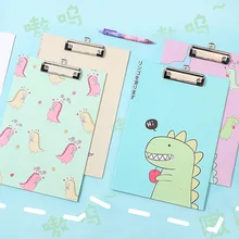 1 шт. Милая папка для документов с динозавром, зажим для доски А4, бумага для органайзера, зажим для документов, офисные школьные принадлежности, канцелярские принадлежности, подарки